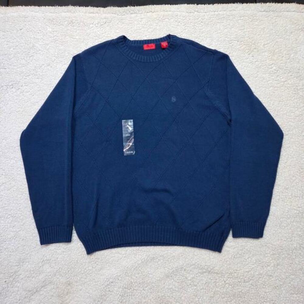 Izod‎ knit crewneck sweater embroidered logo